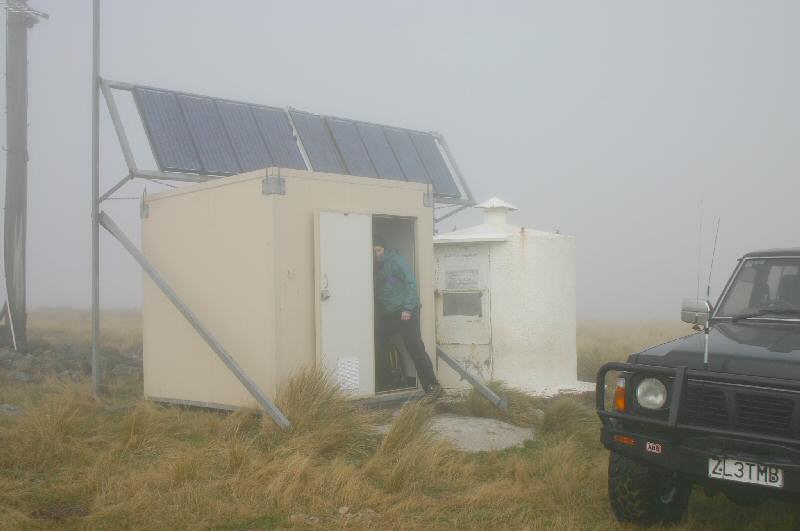 Porta comm building and older tankard