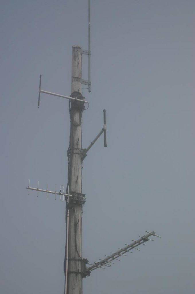 The other antenna pole with the DOC antennas.